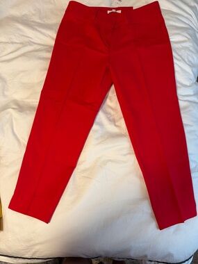 LOFT Red Women's Pants - Sleek Tailored Style
